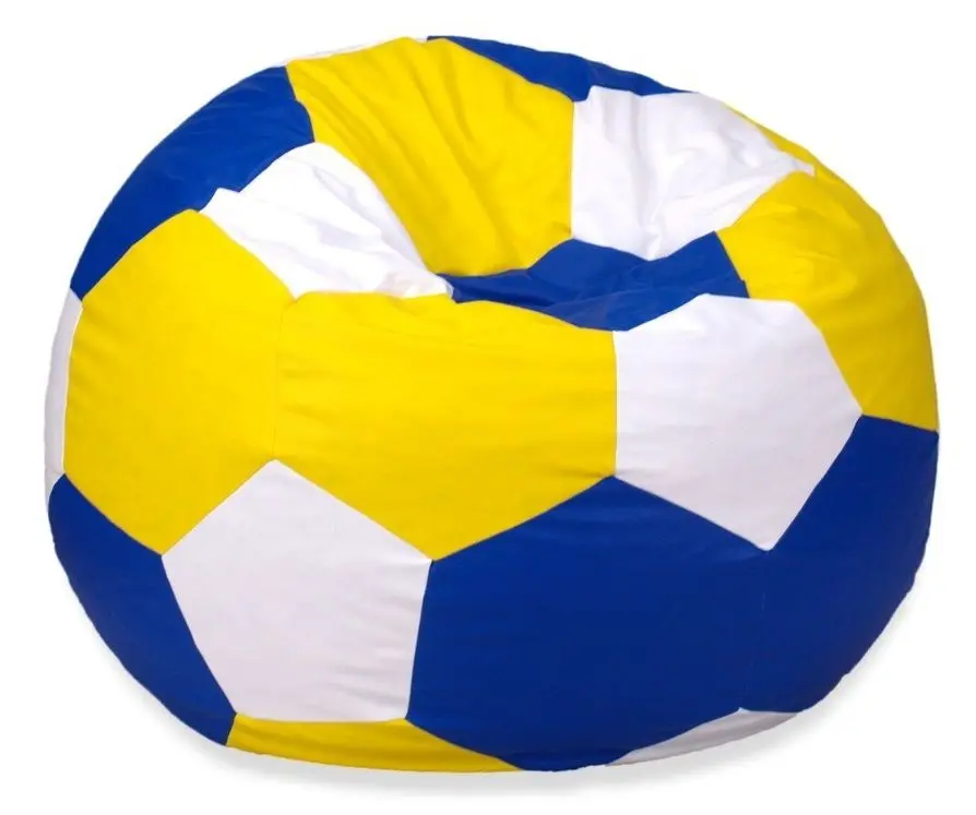 Fotoliu-minge Bean Bag Ares BM0483 XXL (Blue/Yellow/White)