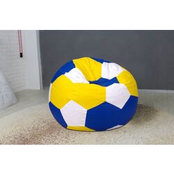 Fotoliu-minge Bean Bag Ares BM0483 XXL (Blue/Yellow/White)