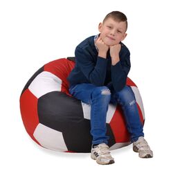 Fotoliu-minge Bean Bag Ares BM0484 XL (Red/White/Black) Thumb