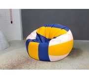 Кресло-мяч Bean Bag Ares BM0546 XL (Blue/Yellow/White)