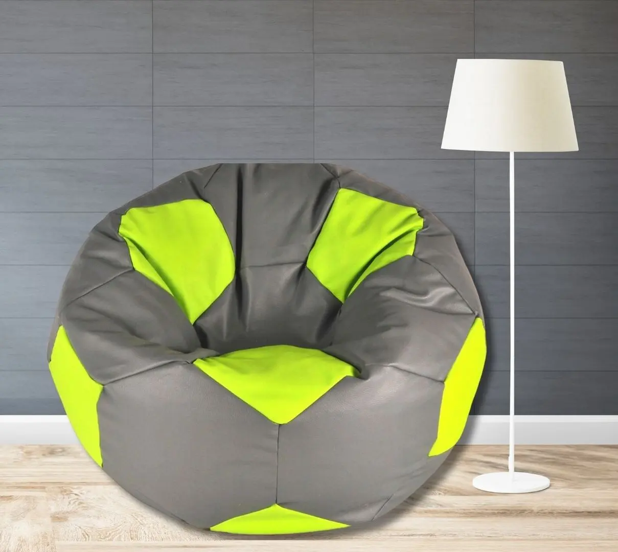 Fotoliu-minge Bean Bag Ares BM6019 L (Grey/Green)
