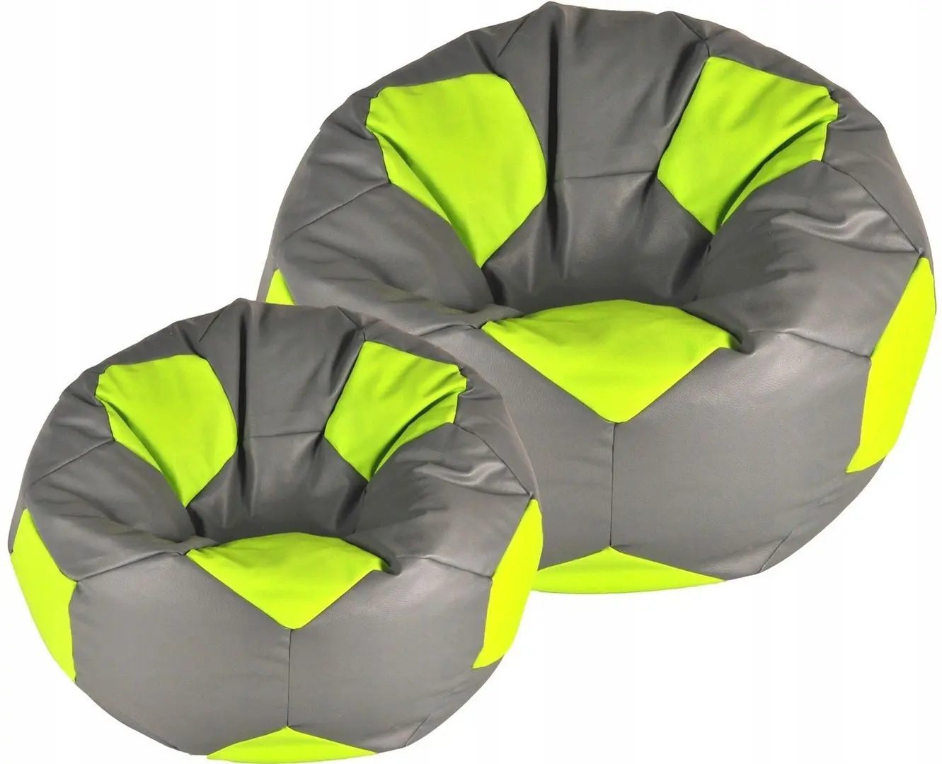 Fotoliu-minge Bean Bag Ares BM6021 XXL (Grey/Green)