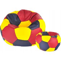 Fotoliu-minge Bean Bag Ares BM6023 L (Yellow/Red/Black) Thumb