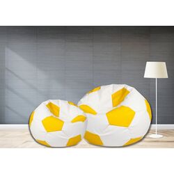 Кресло-мяч Bean Bag Ares BM6027 L (Yellow/White) Thumb
