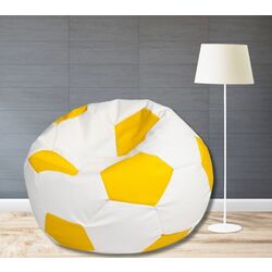 Кресло-мяч Bean Bag Ares BM6029 XXL (Yellow/White)