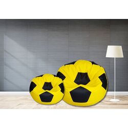 Fotoliu-minge Bean Bag Ares BM6031 L (Yellow/Black) Thumb