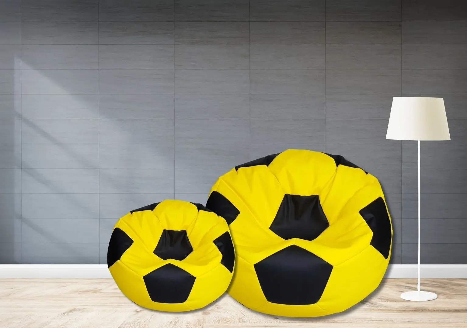 Fotoliu-minge Bean Bag Ares BM6031 L (Yellow/Black)