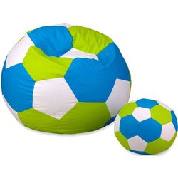 Fotoliu-minge Bean Bag Ares BM6043 L (Blue/Green/White) Thumb