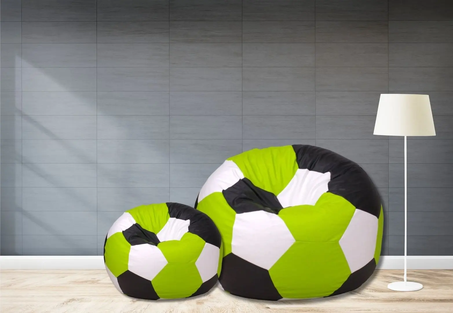 Fotoliu-minge Bean Bag Ares BM6047 L (Green/Black/White)