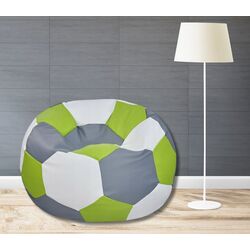 Fotoliu-minge Bean Bag Ares BM6092 XXL (Grey/Green/White)
