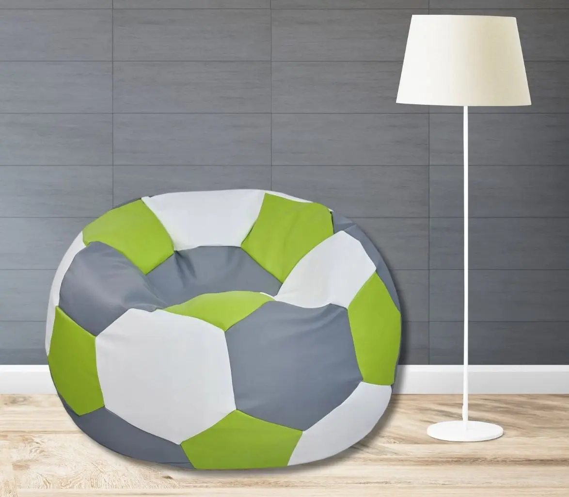 Fotoliu-minge Bean Bag Ares BM6092 XXL (Grey/Green/White)