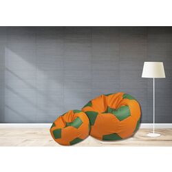 Fotoliu-minge Bean Bag Ares BM6096 L (Orange/Dark Green) Thumb