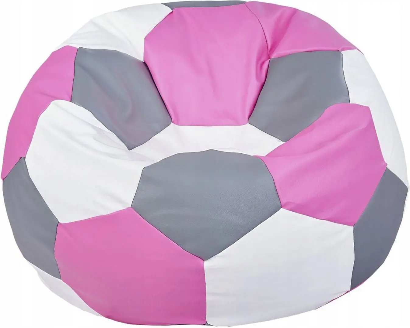 Fotoliu-minge Bean Bag Ares BM6101 XXL (Pink/White/Grey)