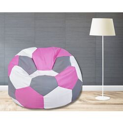 Кресло-мяч Bean Bag Ares BM6101 XXL (Pink/White/Grey)