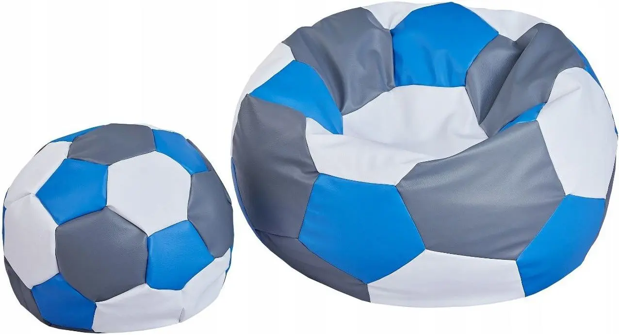 Fotoliu-minge Bean Bag Ares BM6102 L (Grey/Blue/White)