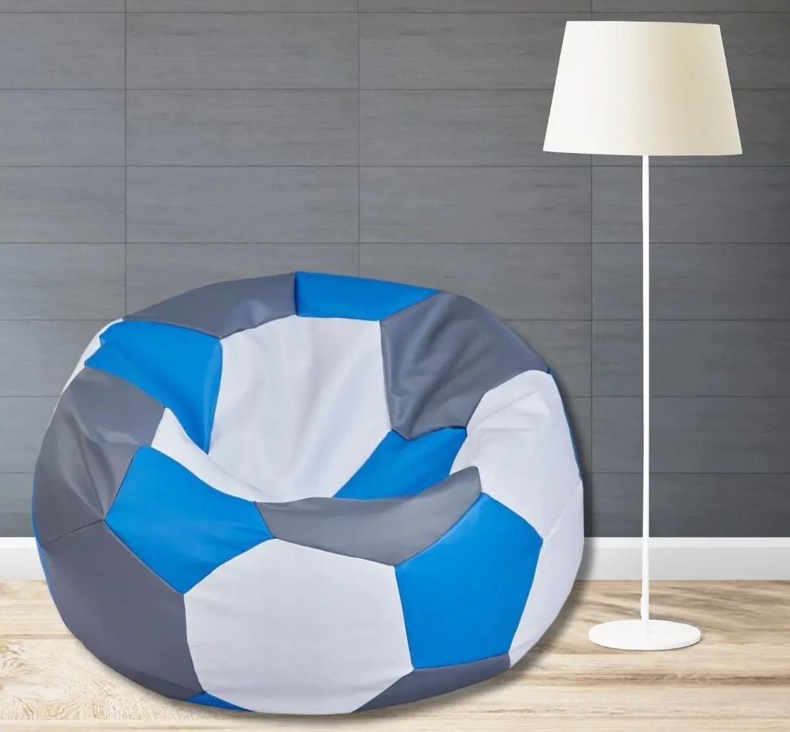 Fotoliu-minge Bean Bag Ares BM6102 L (Grey/Blue/White)