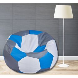 Кресло-мяч Bean Bag Ares BM6103 XL (Grey/Blue/White)