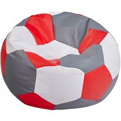 Fotoliu-minge Bean Bag Ares BM6106 XL (Grey/Red/White) Thumb