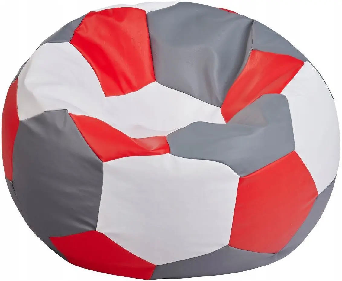 Fotoliu-minge Bean Bag Ares BM6106 XL (Grey/Red/White)