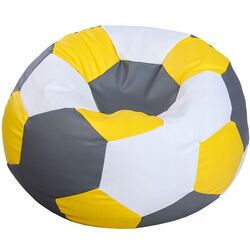 Fotoliu-minge Bean Bag Ares BM6110 XXL (Grey/Yellow/White) Thumb