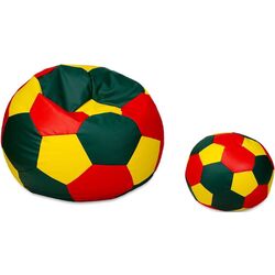 Fotoliu-minge Bean Bag Ares BM6116 XXL (Green/Red/Yellow) Thumb