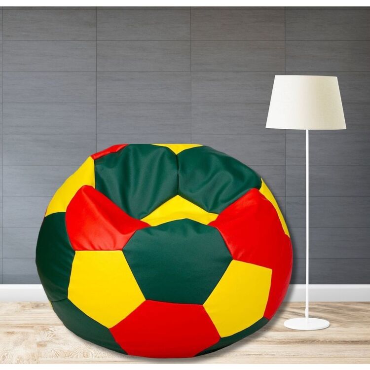 Fotoliu-minge Bean Bag Ares BM6116 XXL (Green/Red/Yellow)