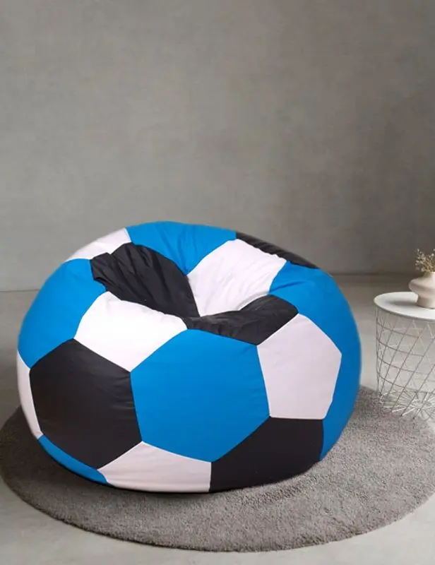 Fotoliu-minge Bean Bag Ares XL (Blue/White/Black)