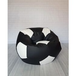 Fotoliu-minge Bean Bag Ares XXL (Black/White) Thumb