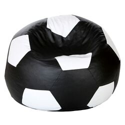 Fotoliu-minge Bean Bag Ares XXL (Black/White) Thumb