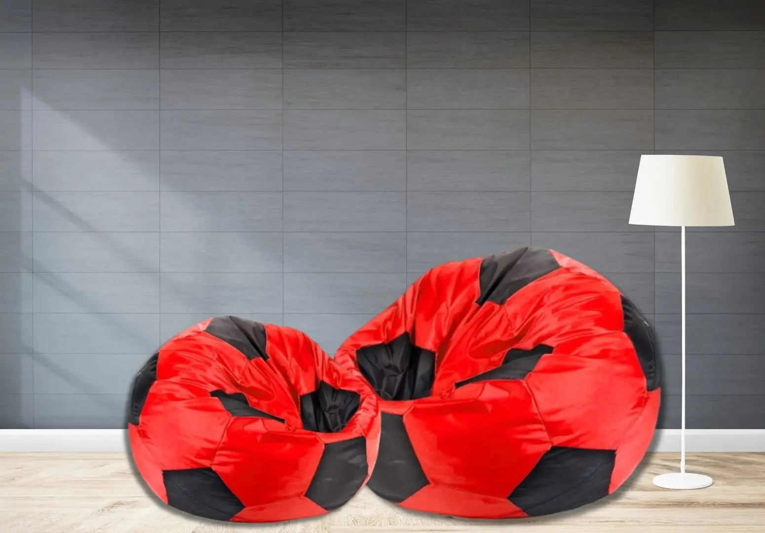 Fotoliu-minge Bean Bag BBM6076 300D L (Red/Black)