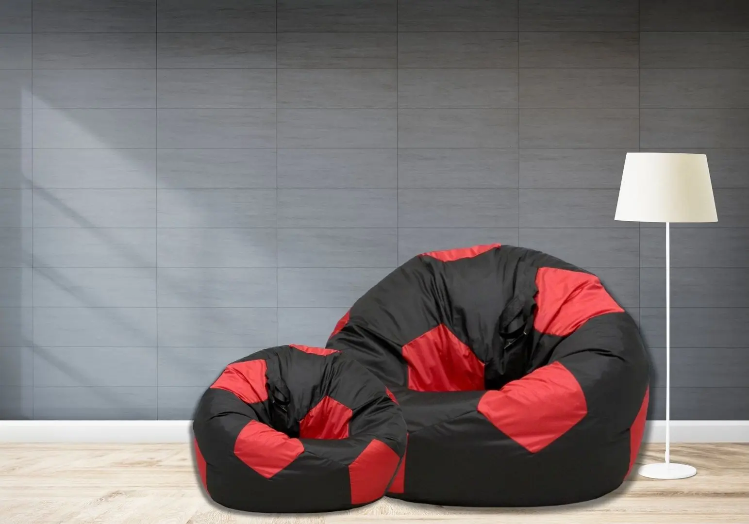 Fotoliu-minge Bean Bag BM6075 300D L (Red/Black)