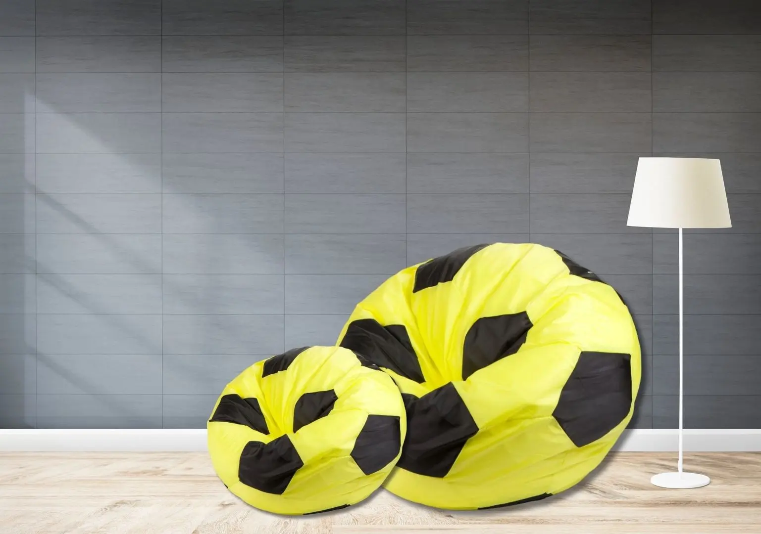 Кресло-мяч Bean Bag BM6077 300D L (Yellow/Black)