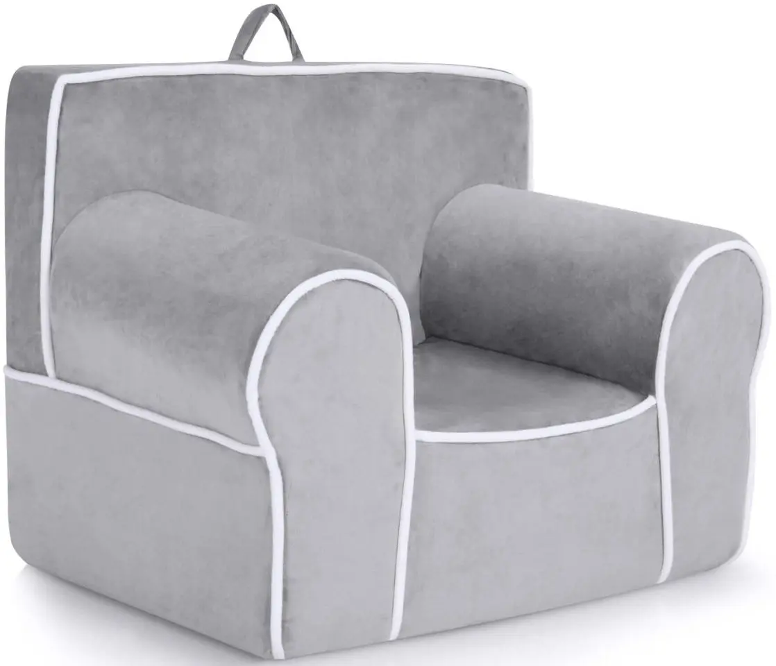 Детское кресло-мешок Costway HV10047GR (Grey) - 6