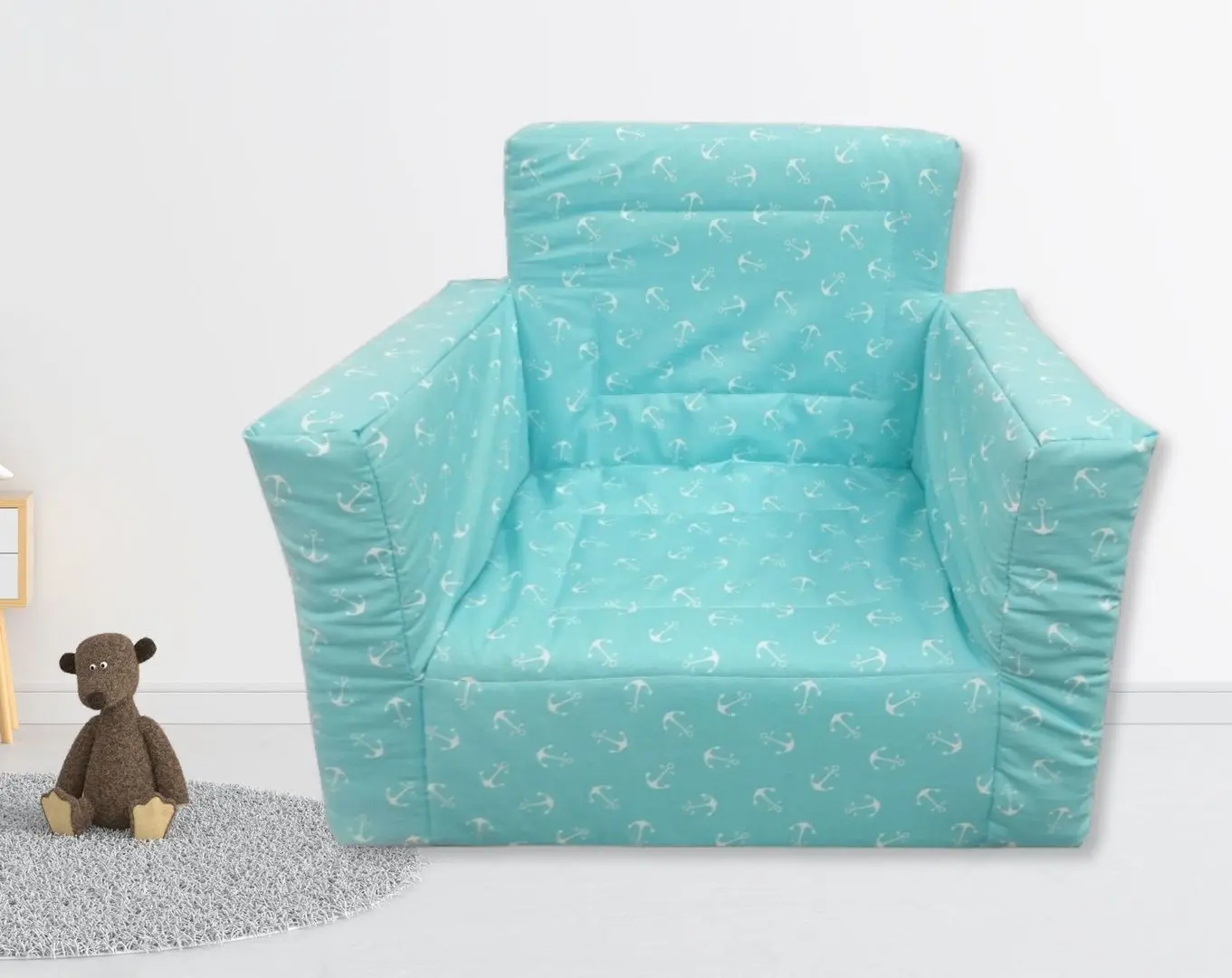 Fotoliu pentru copii MyKids Dancing Ocean (Turquoise)