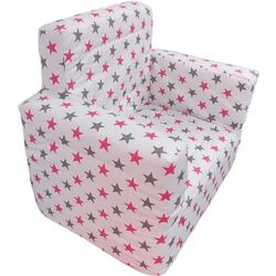 Fotoliu pentru copii MyKids Stars (White/Pink) Thumb