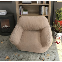 Fotoliu fara carcasa Tempo Kondela Fufy (Light Brown)