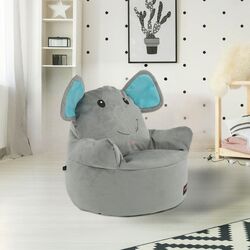 Fotoliu-sac pentru copii Tempo Kondela SitOnMe Baby Elephant Typ 2 (Gray)
