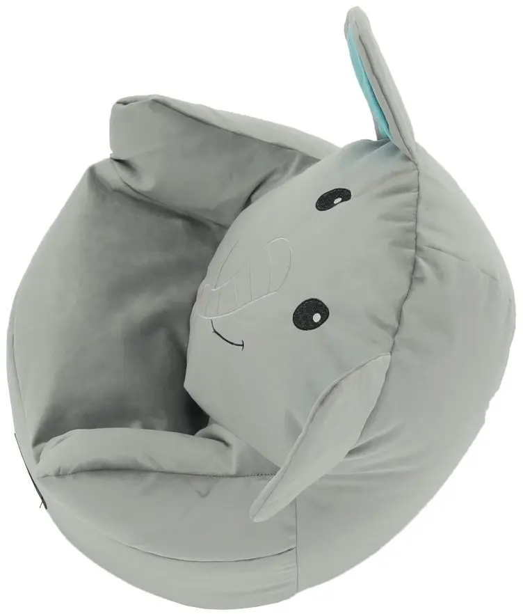 Fotoliu-sac pentru copii Tempo Kondela SitOnMe Baby Elephant Typ 2 (Gray)
