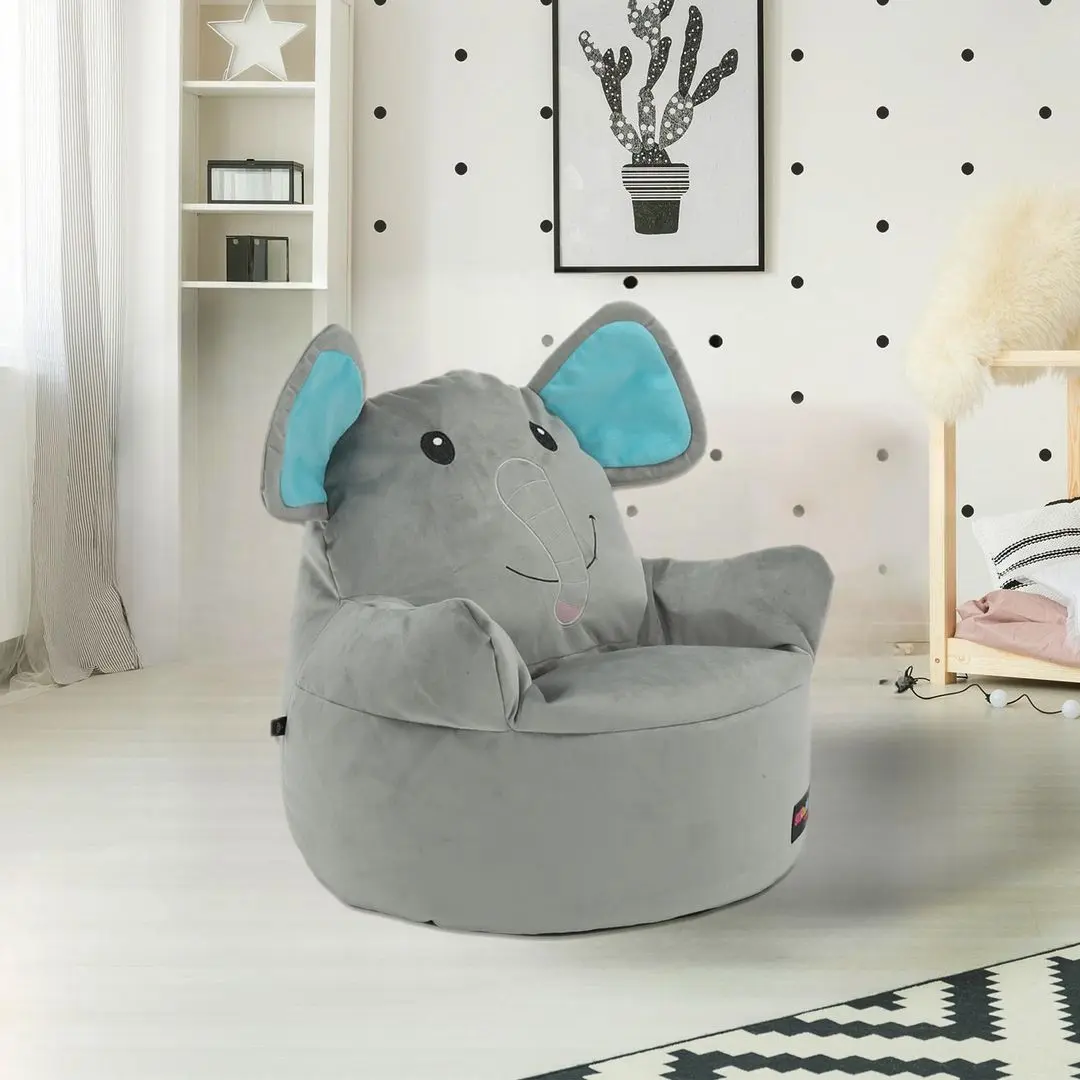 Fotoliu-sac pentru copii Tempo Kondela SitOnMe Baby Elephant Typ 2 (Gray)