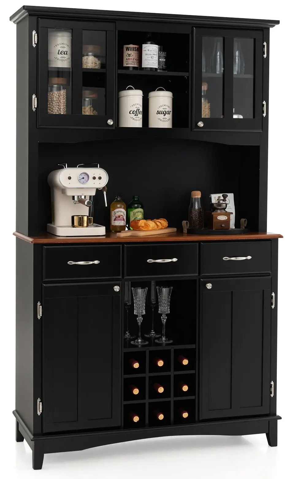 Bufet Costway HW64504BK (Black)