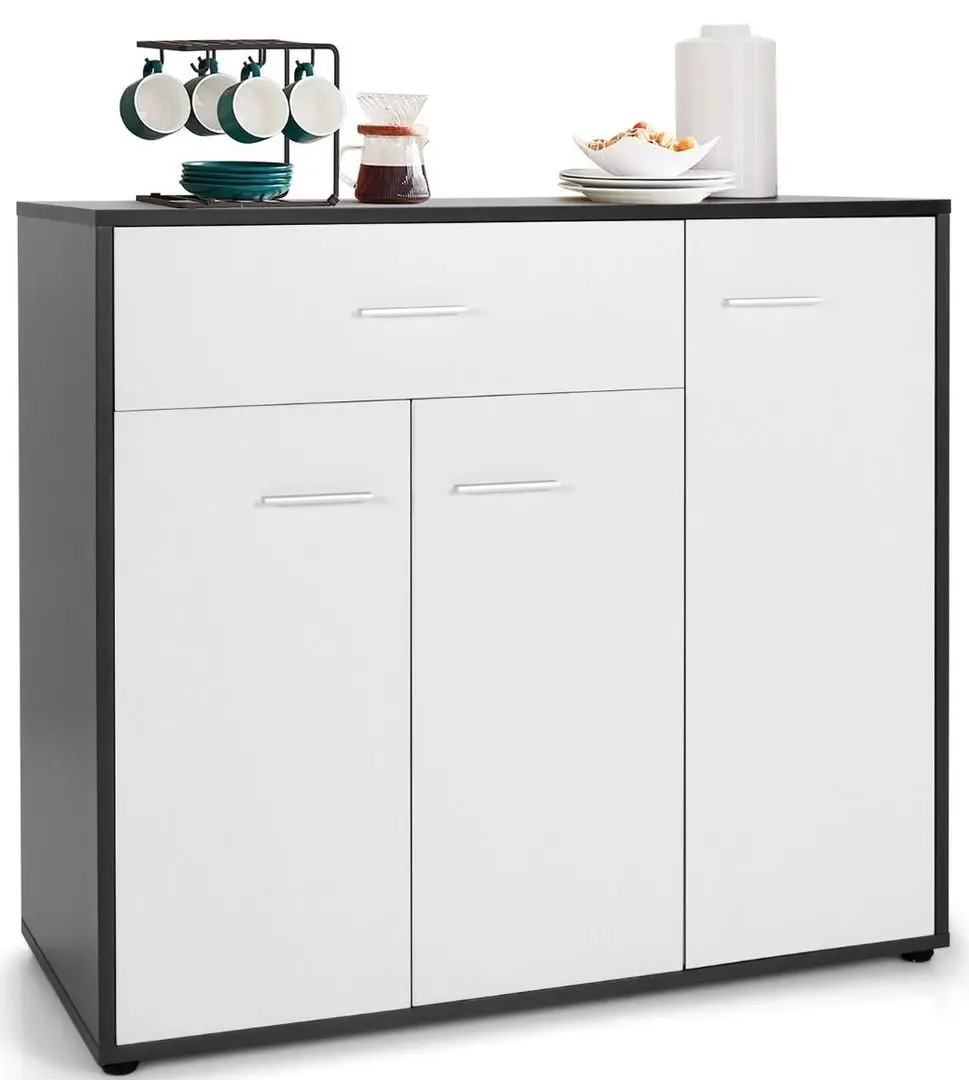 Буфет Costway JV10116 (White/Black) - 3