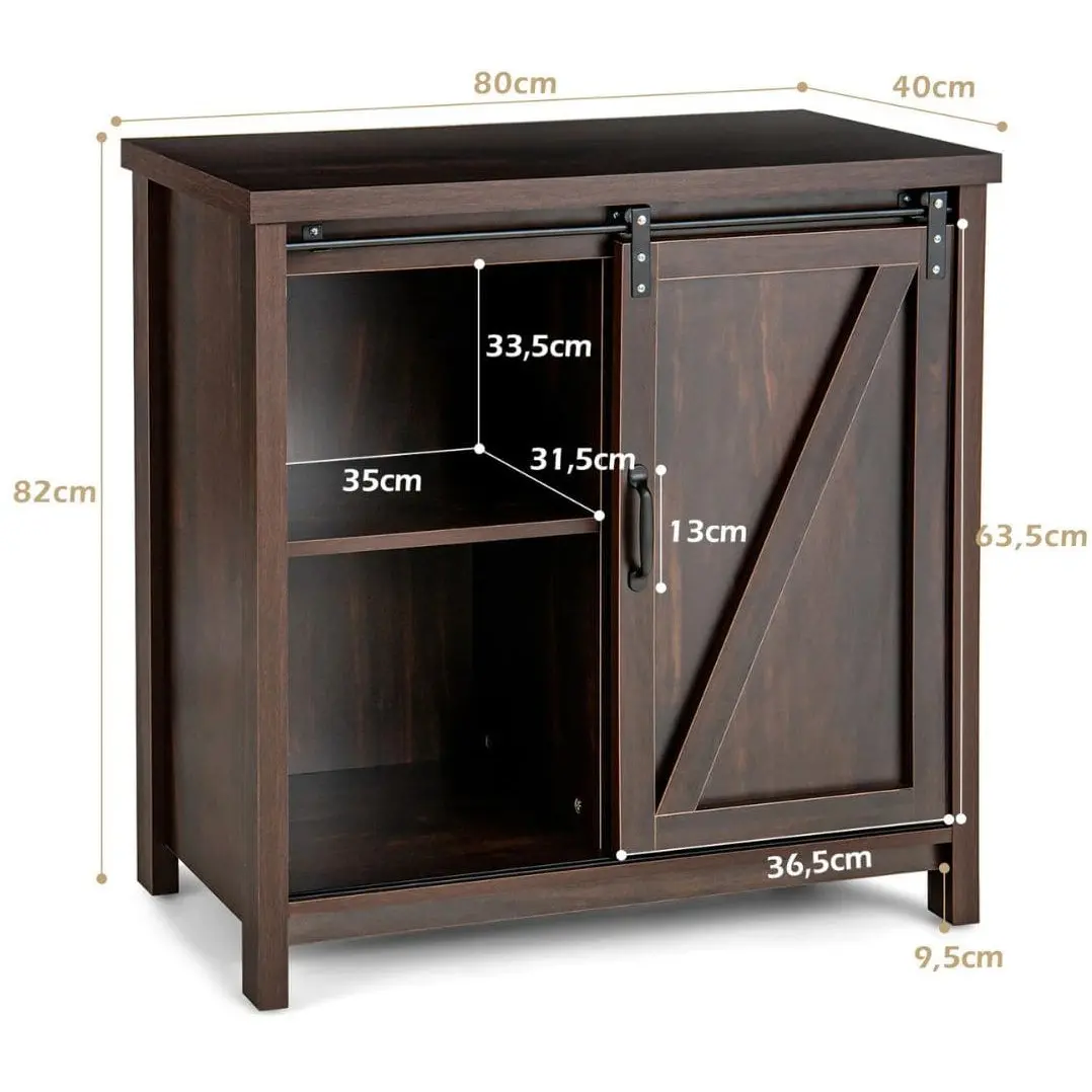 Буфет Costway JV10170BN (Brown) - 4