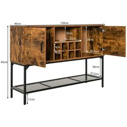 Буфет Costway JV10562CF (Brown) Thumb