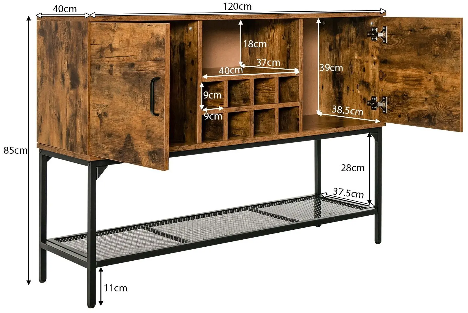 Буфет Costway JV10562CF (Brown)