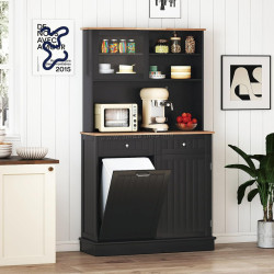 Bufet Costway JV10895DK (Black)