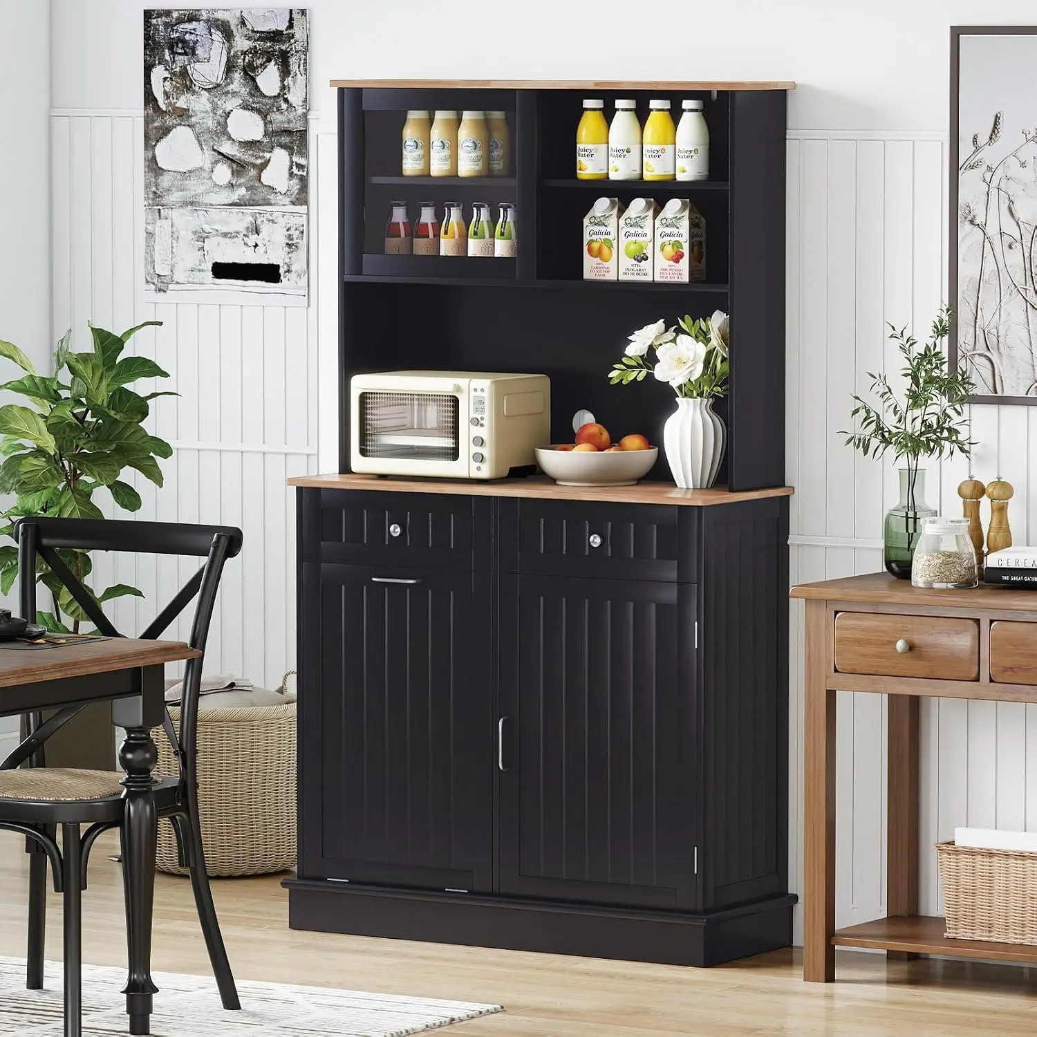 Bufet Costway JV10895DK (Black) - 4