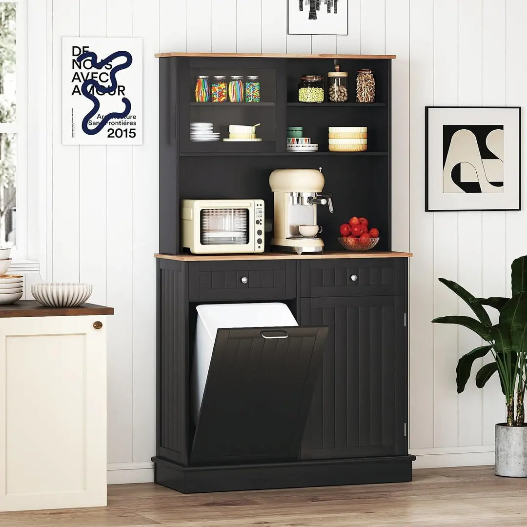 Bufet Costway JV10895DK (Black)
