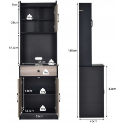 Буфет Costway JV10969DK (Black) Thumb