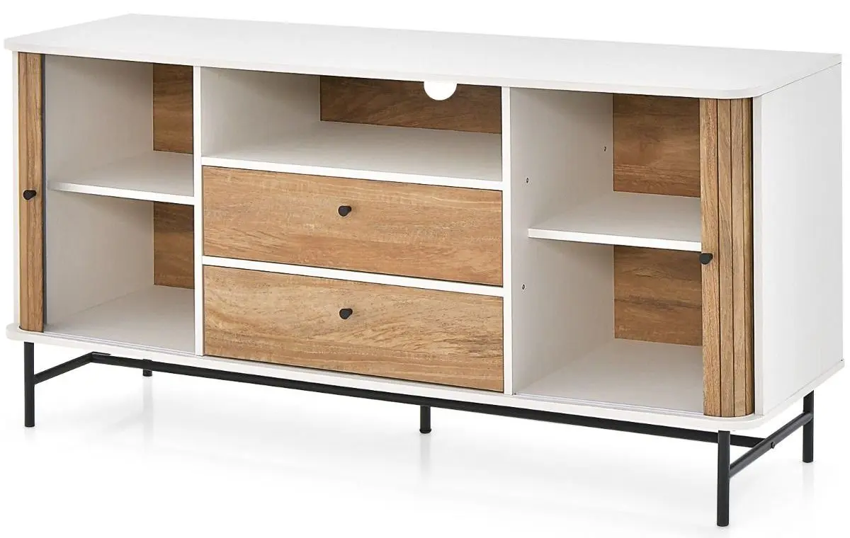 Буфет Costway JV11102WH (White/Natural)