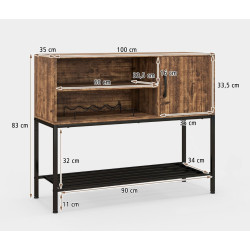 Буфет Costway JV11215CF (Rustic Brown) Thumb